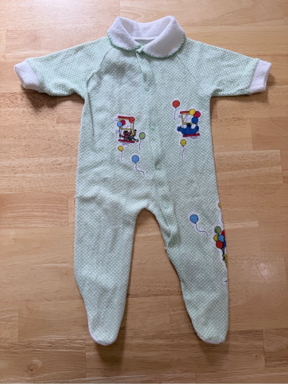 Vintage Sesame Street Jim Henson JC Penney Baby Sleeper Outfit Onesie 3-6 months